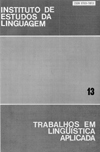 					Visualizar v. 13 (1989): Anais do 1º Congresso Brasileiro de Lingüística Aplicada - Vol. II
				