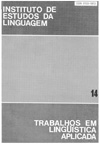 					Visualizar v. 14 (1989): Anais do 1º Congresso Brasileiro de Lingüística Aplicada - Vol. III
				