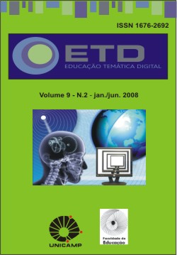 					Visualizar v. 9 n. 2 (2008): Número Temático: Da mediação da informação, tecnologia educacional, saúde na educação, formação docente
				