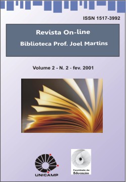 					Visualizar v. 2 n. 2 (2001): Anteriormente: Revista On-line da Biblioteca Prof. Joel Martins
				