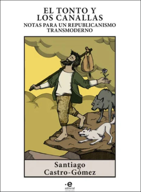 Capa do livro a imagem de um homem andarilho com cães atrás dele