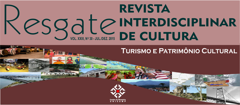 					Visualizar v. 23 n. 2 (2015): jul./dez. [30]:Dossiê Turismo e Patrimônio Cultural
				